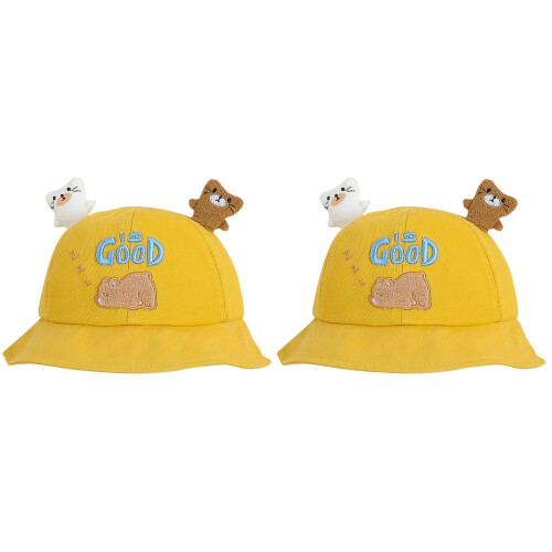 2Pz Cartone Orso Cappello Larghe 1