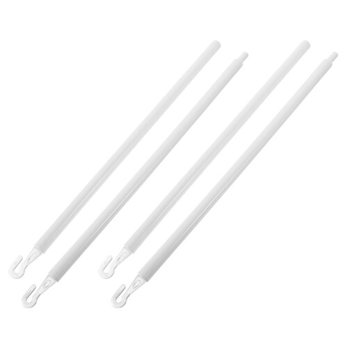 10Pz Asta Per Tende Veneziane 100% PP Bianca Decorativa E 1