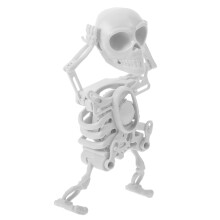 2St Plastic Skeleton Klokwerk Speelgoed Wit Voor Halloween Party Fun