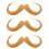 3Pz Set Barba E Realistici in Tessuto Per Costume E Party 9