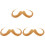 3Pz Set Barba E Realistici in Tessuto Per Costume E Party 3