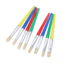 16St Verfset Kinderen Nylon Haarkwasten Diverse Kleuren Beginners
