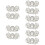 10Pz Clip Per Decorazione Scarpe Sposa E 11