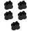 5Set Set Sliders E Puck Hockey ABS Nero Per Uso Party E Ricambio 9