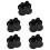 5Set Set Sliders E Puck Hockey ABS Nero Per Uso Party E Ricambio 8