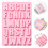 Stampo Silicone Lettere Rosa Per Biscotti Cioccolato E Dessert 4