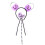 4Set Cerchietti E Bacchette Viola Tema Halloween Per Cosplay E Party 3