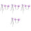 4Set Cerchietti E Bacchette Viola Tema Halloween Per Cosplay E Party 5