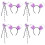 4Set Cerchietti E Bacchette Viola Tema Halloween Per Cosplay E Party 7