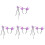 4Set Cerchietti E Bacchette Viola Tema Halloween Per Cosplay E Party 4