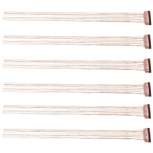 18St Fashionable Koffiekleurige Glitter Haarstrengen Tinsel Extensions