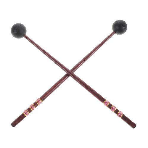 2Pares Baquetas Para Marimba E Xilofone Cor Marrom Resistente 2