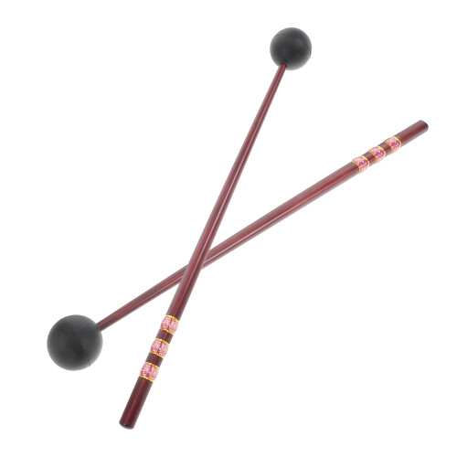 2Pares Baquetas Para Marimba E Xilofone Cor Marrom Resistente