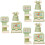 3Sets Plastic Mini Groen Realistisch Speelgoed Voor Kinderen 7
