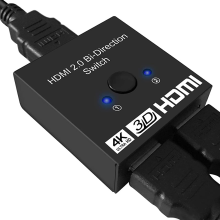 HDMI prepínač obojsmerný pre počítač, X-Box, PS3, PS4, Blu-ray DVD prehrávač, rýchly a stabilný prenos, funkcia Plug and Play