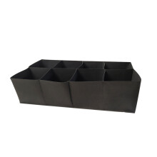 Fabric Grow Bag With Eight Individual Planting Zones, Breathable Planting Container That Enhances Drainage And Root Aeration For Healthy Veggies And F