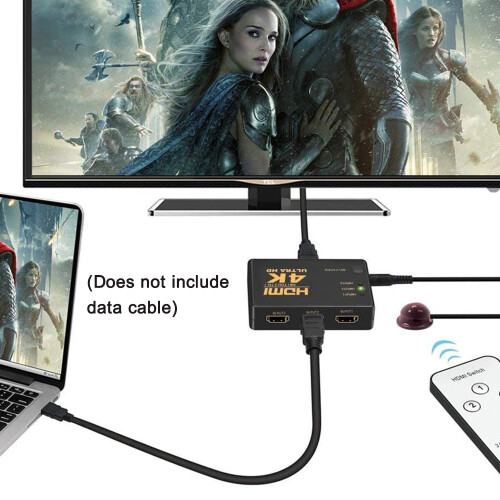 Επιλογέας διακόπτη HDMI, 5 είσοδοι, 1 έξοδος, έξυπνος διακόπτης 4K με τροφοδοτικό, 2