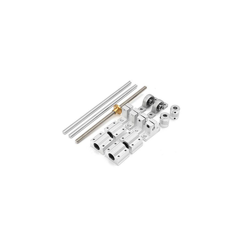 200Mm Linear Guide Rail Set With Optical Shaft Bearing Housing Precision Aluminum Build 9382693676047