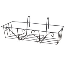 Balcony Planters Railing Hanging Iron Art Hanging Baskets With Classic Style, Deck Railing Planter Boxes Designed To Bring Nature Into Urban Living Sp