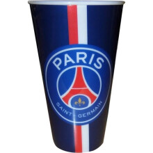 Beker - PSG - 550 ml - Plastic - Blauw en Rood - Gemakkelijk schoon te maken