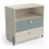 Commode - Demeyere - Ilian - 2 tiroirs - Style scandinave - Couleur beige 1