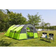 KINCAMP Tenda de camping familiar para 4 pessoas túnel SORRENTE - 2 quartos - impermeabilidade 5000mm