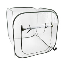 Serre POP UP voor tuin - Suan - 100 x 100 x 100 cm - Doorzichtig - Wit