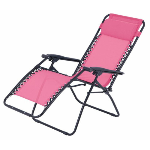 Sillón reclinable de jardín - O'Colors - Multi posiciones - Rosa