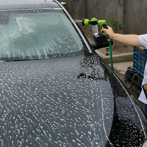 9-Strahl-Gartenspritze mit 100 ml Seifenbehälter - Suan - Grün 2