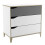 Commode - DEMEYERE - GENIUS - Blanc et Gris - 3 tiroirs - 78,3 x 42,6 x 75,9 cm 1