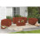 Divano gonfiabile 2-3 posti Terracotta - Interno ed esterno - Colore Terracotta 2