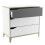 Commode - DEMEYERE - GENIUS - Blanc et Gris - 3 tiroirs - 78,3 x 42,6 x 75,9 cm 4