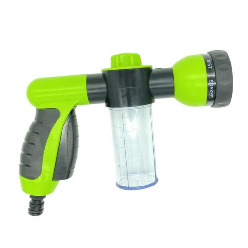 9-Strahl-Gartenspritze mit 100 ml Seifenbehälter - Suan - Grün 1