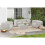 Aufblasbares Sofa 2-3 Plätze Terracotta - Innen und Außen - Farbe Hellgrau 2