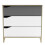 Commode - DEMEYERE - GENIUS - Blanc et Gris - 3 tiroirs - 78,3 x 42,6 x 75,9 cm 2