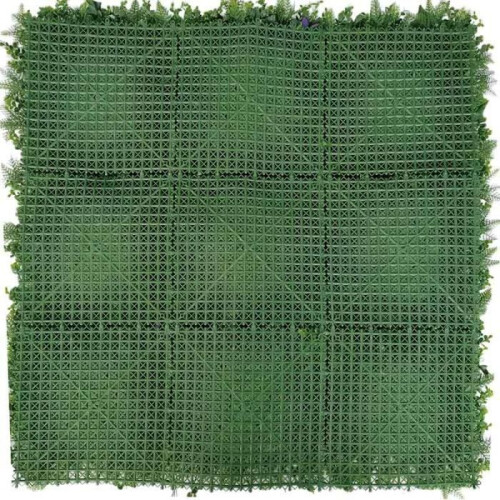 Muro vegetale artificiale - Modello fiore rosso - Dimensioni: 100 x 100 cm 2
