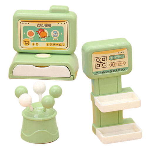 3Sets Plastikkasse Spielzeug Mini Laden Interaktive Grün 1