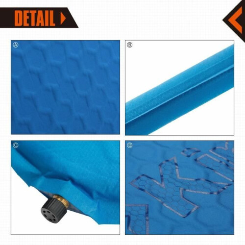 Campingmat - WAVE - SUPER III - Zelfopblazend - Compact Deluxe - 1 persoon - Blauw 2