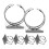 30Stk DIY Ringgrundlagen Silber Verstellbare Ringe 1