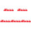 5St Mini Kersttrein Rood Plastic Speelgoed En Decoratie 4