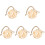 5Pièces Bambou Beige Cage Suspendue Polyvalente 4