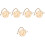 5Pièces Bambou Beige Cage Suspendue Polyvalente 6