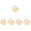 5Pièces Bambou Beige Cage Suspendue Polyvalente 7