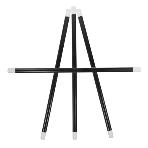 12Pièces Bâtons Magicien Plastique Noir Accessoires Pour Animations 2