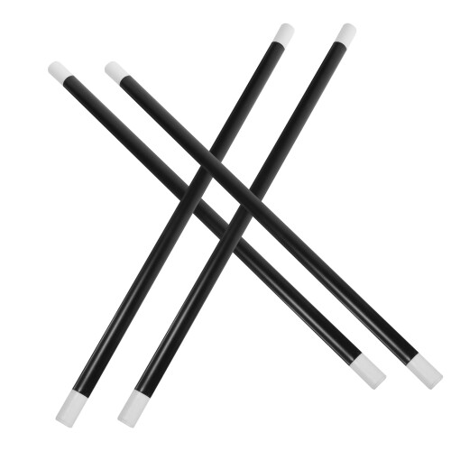 12Pièces Bâtons Magicien Plastique Noir Accessoires Pour Animations 1