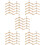 50Pz Appendini Mini Beige Decorativi Per Bambole Casa 9