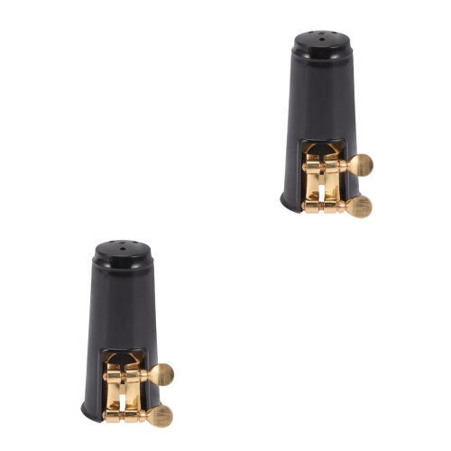 2Set Sax Nero Clip Regolabile Lega Ottone ABS 2
