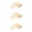 150Pcs Light Yellow Wood Liners Oilproof Snack Wraps 10