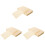 150Pcs Light Yellow Wood Liners Oilproof Snack Wraps 4