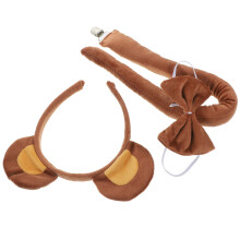 5Set Cosplay Orso Con Cerchietti , Coda E